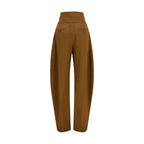Zip-front balloon fit trousers