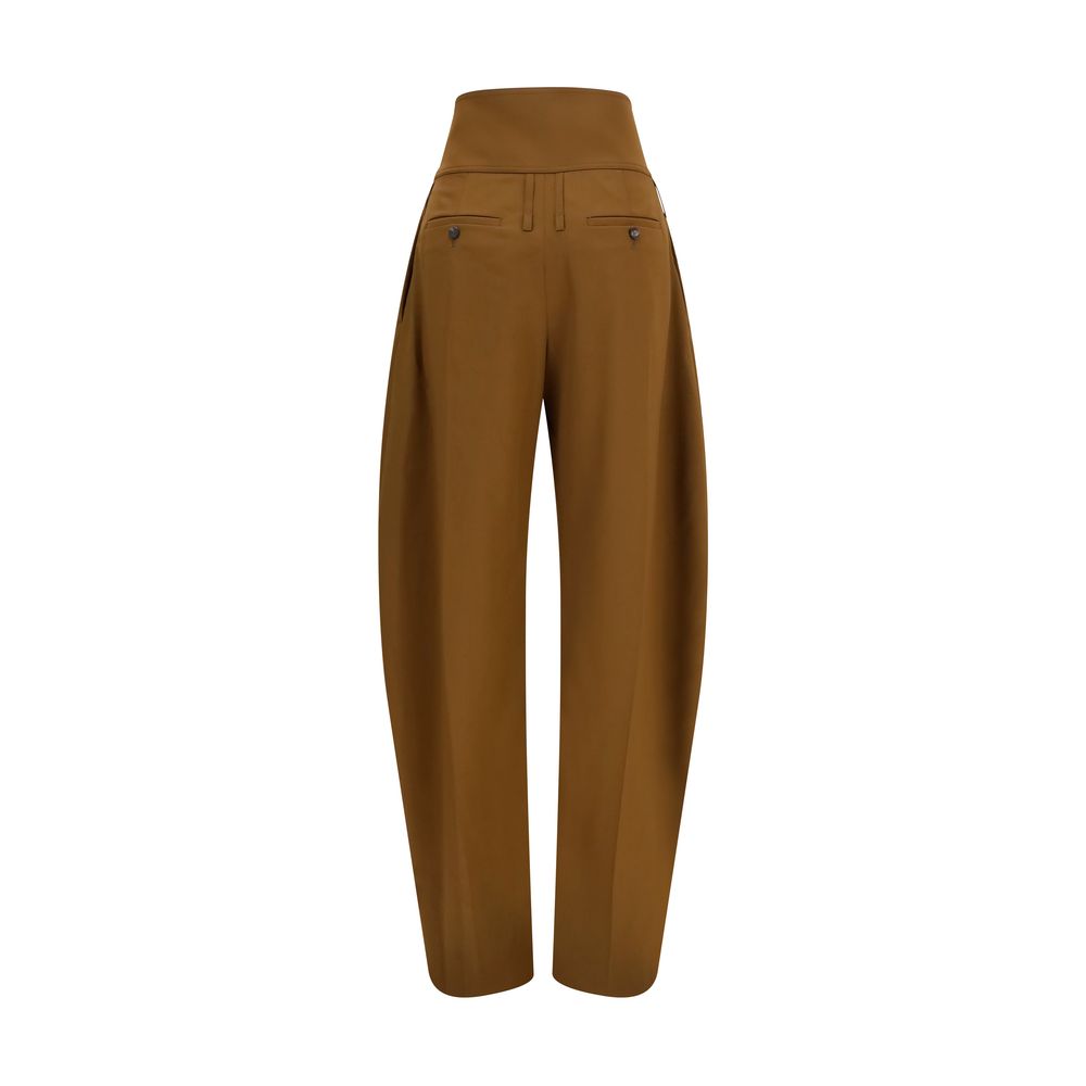 Zip-front balloon fit trousers