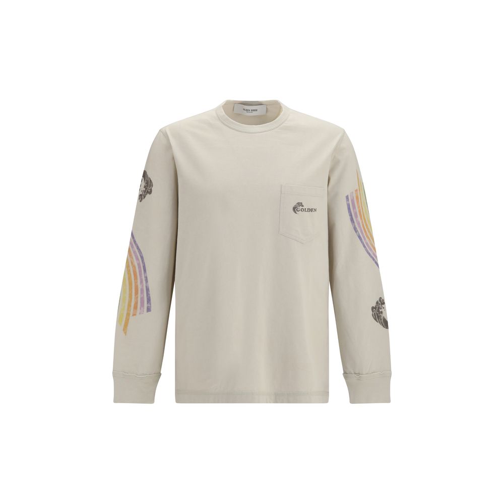 Swatshirt with asymmetric print