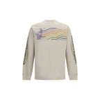 Swatshirt with asymmetric print
