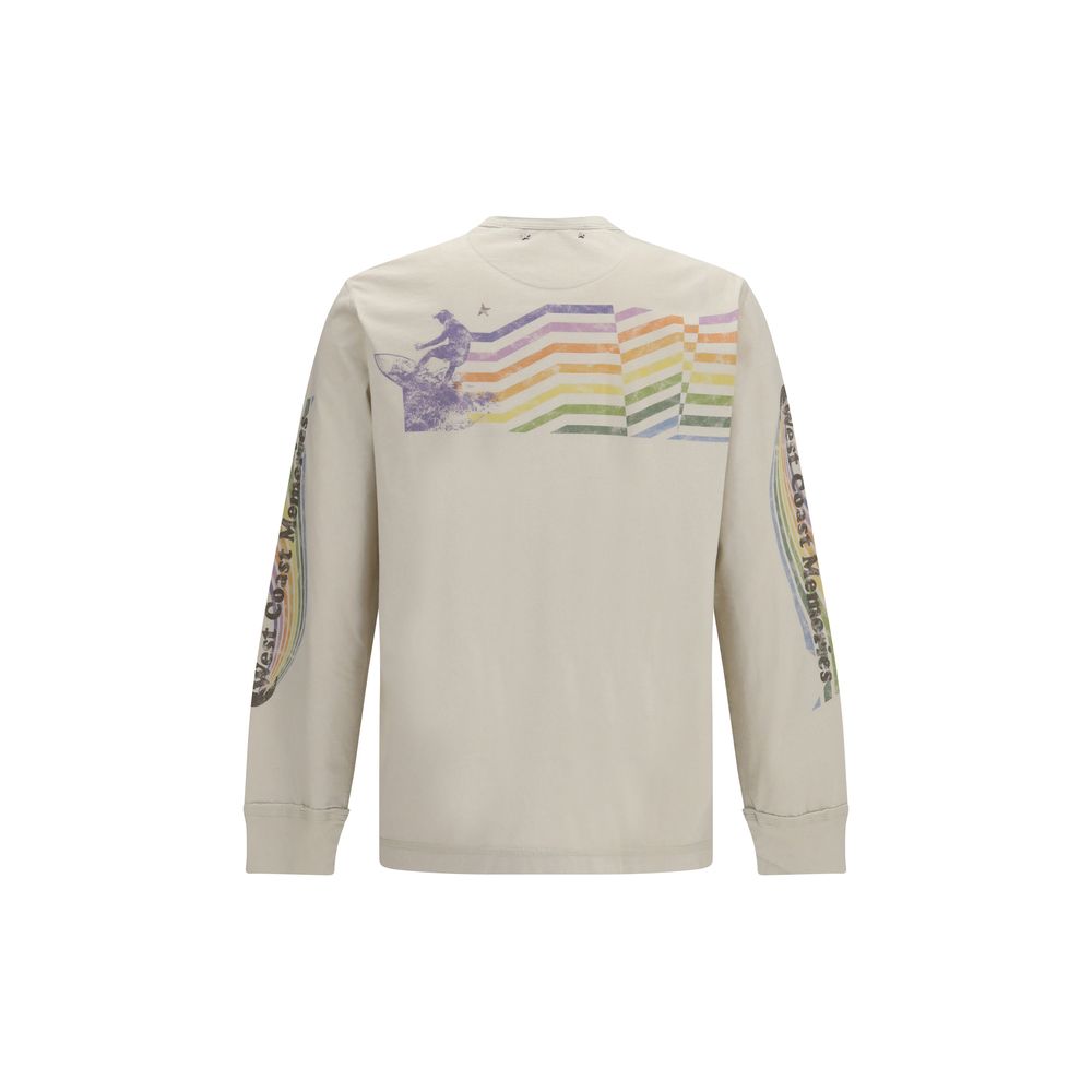 Swatshirt with asymmetric print