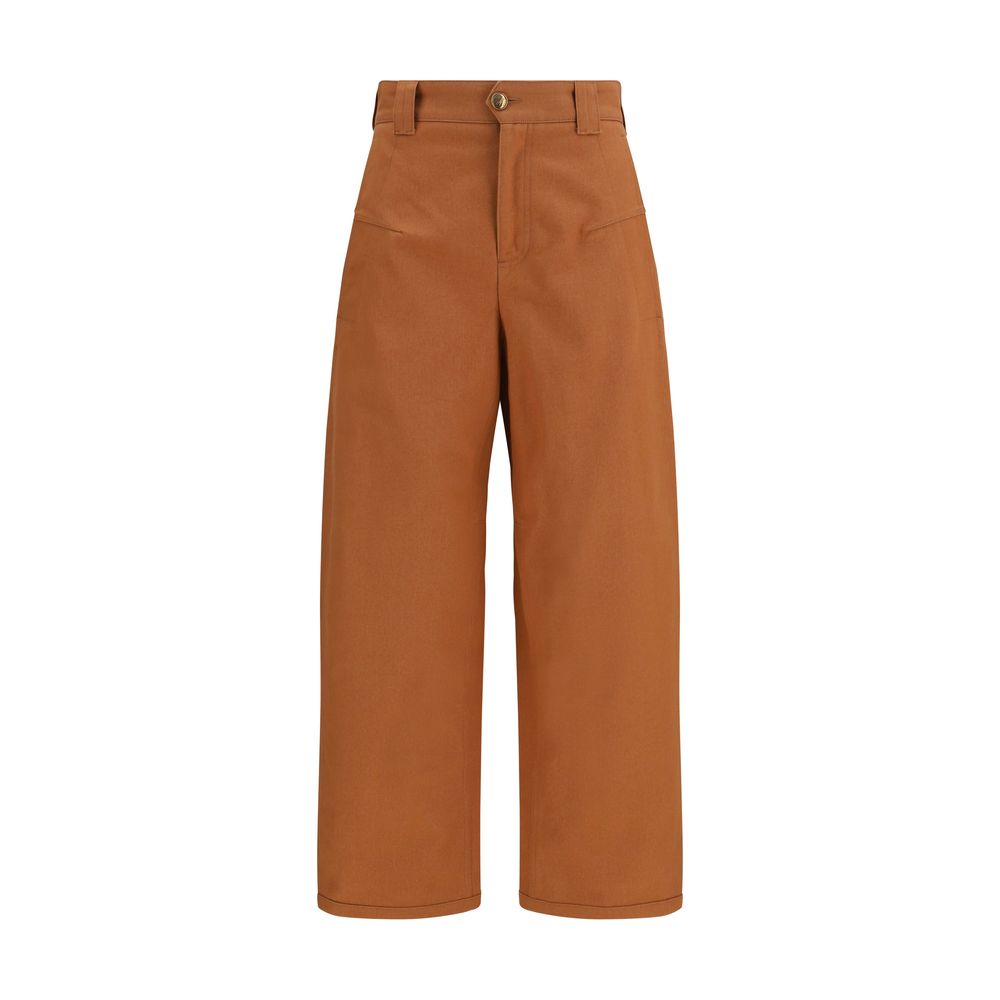 Cotton canvas trousers