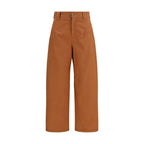 Cotton canvas trousers