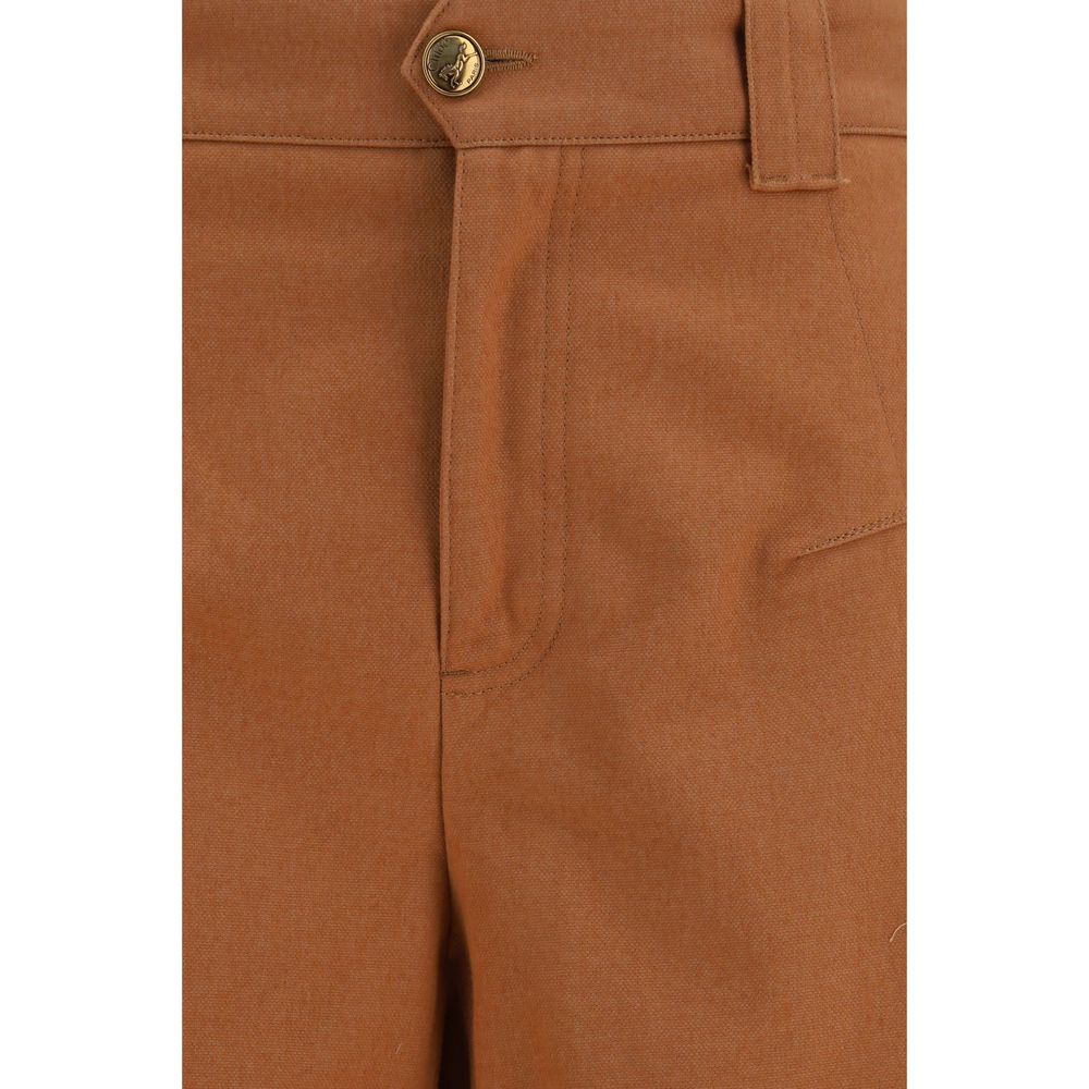 Cotton canvas trousers