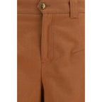 Cotton canvas trousers