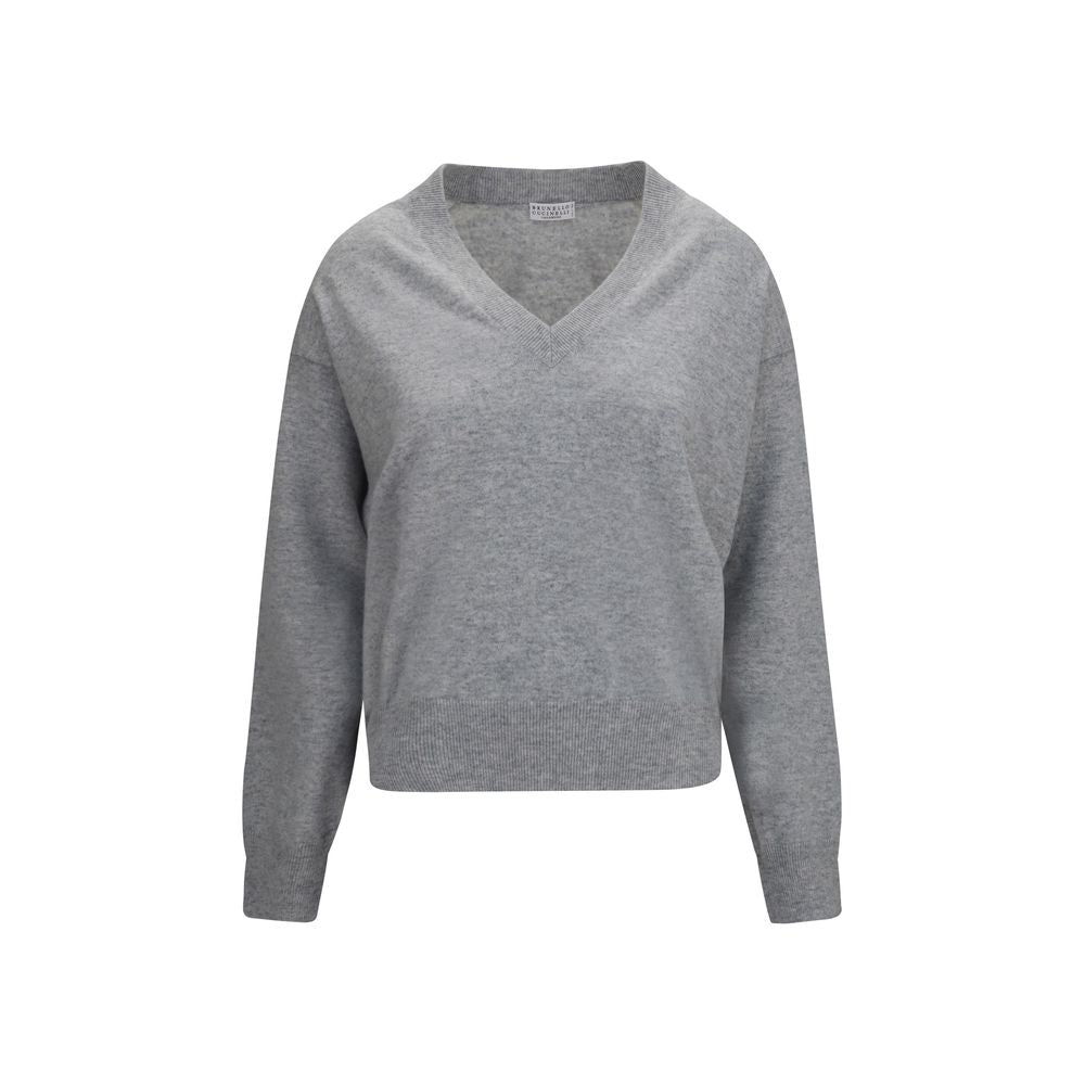 V-neck cashmere sweater