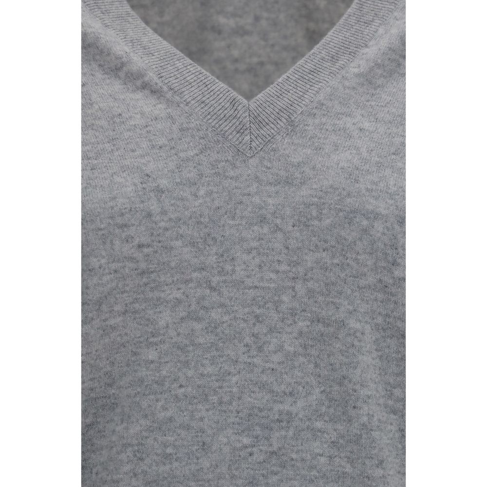 V-neck cashmere sweater