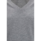 V-neck cashmere sweater