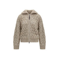 Cardigan in misto mohair e lana