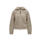 Cardigan in misto mohair e lana