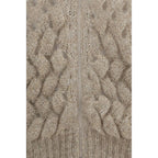 Cardigan in misto mohair e lana