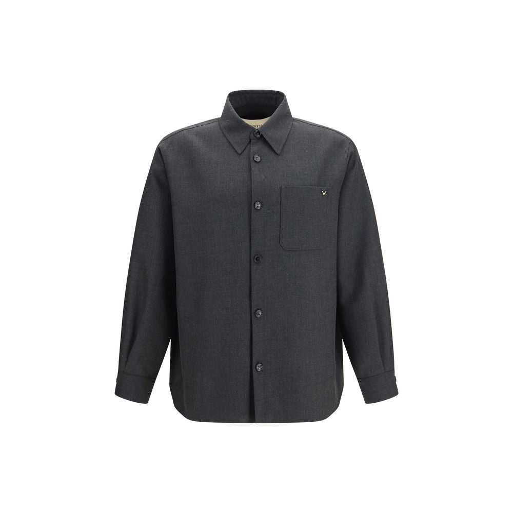 VLogo wool-blend jacket