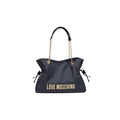 Grande borsa nera con catena