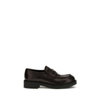 Brushed leather loafers