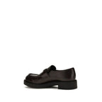 Brushed leather loafers