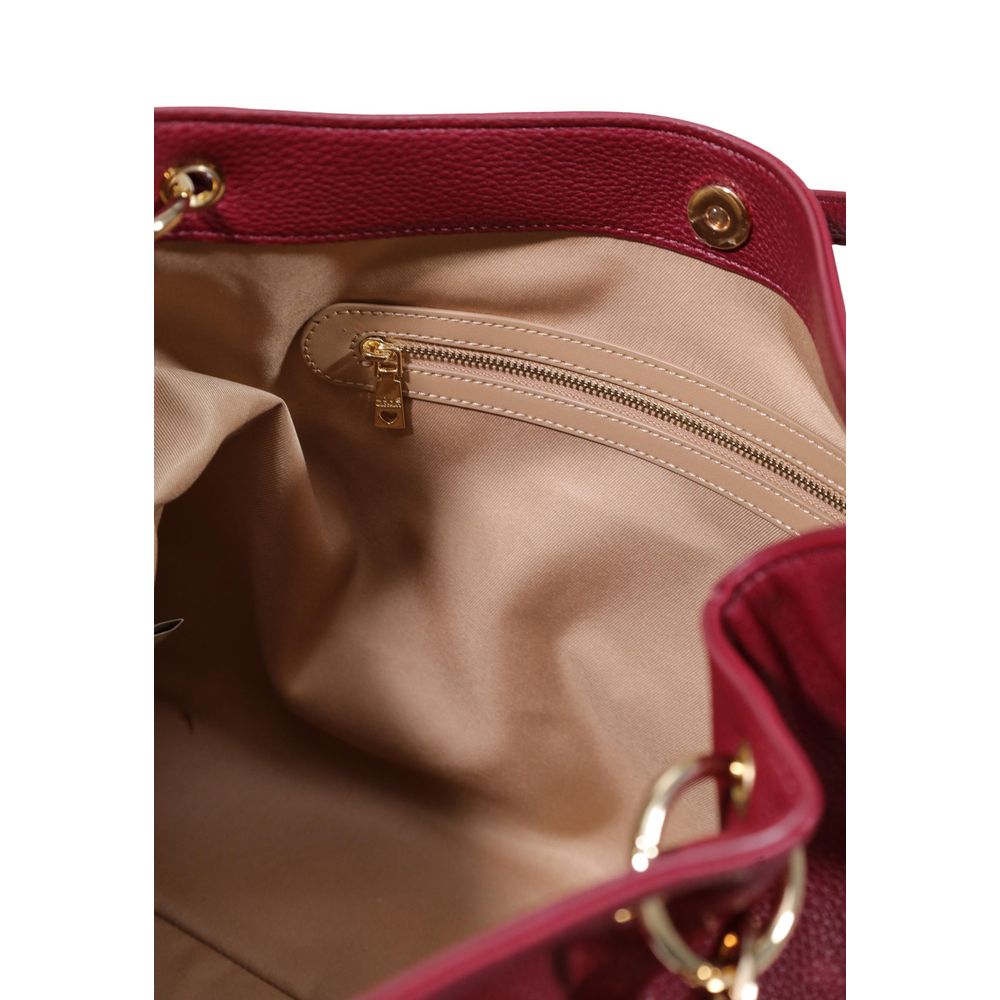 Borsa a mano color vinaccia