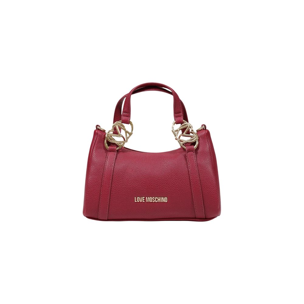 Borsa a mano rossa con logo