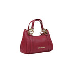 Red handbag with logo