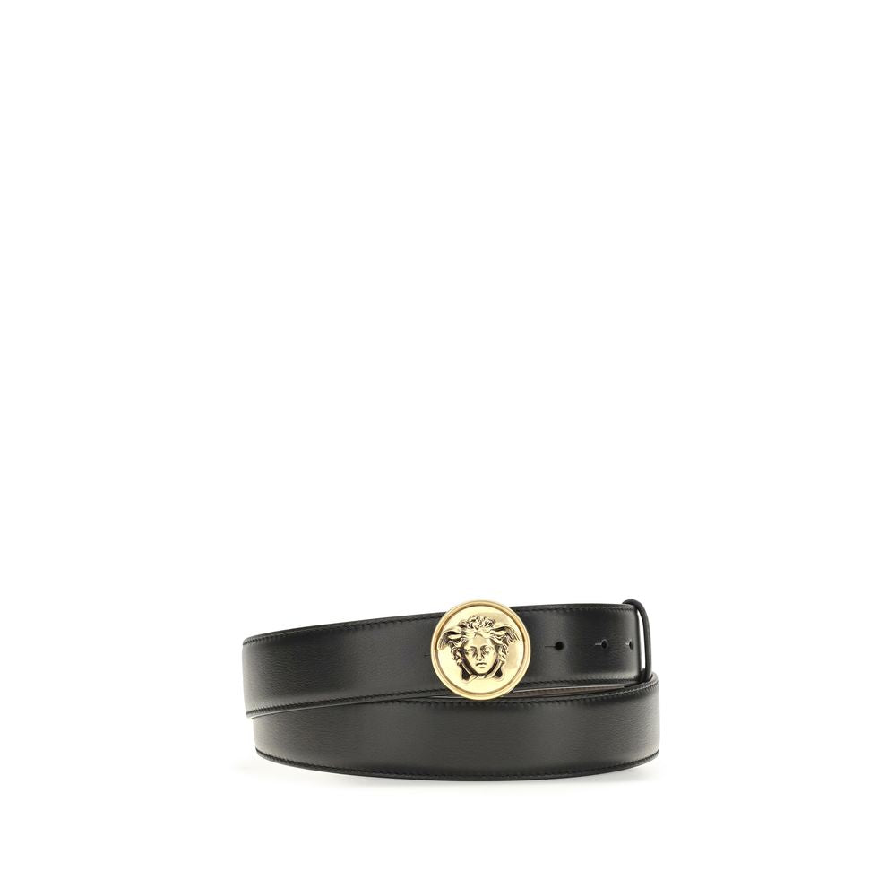Cintura in pelle con fibbia Medusa