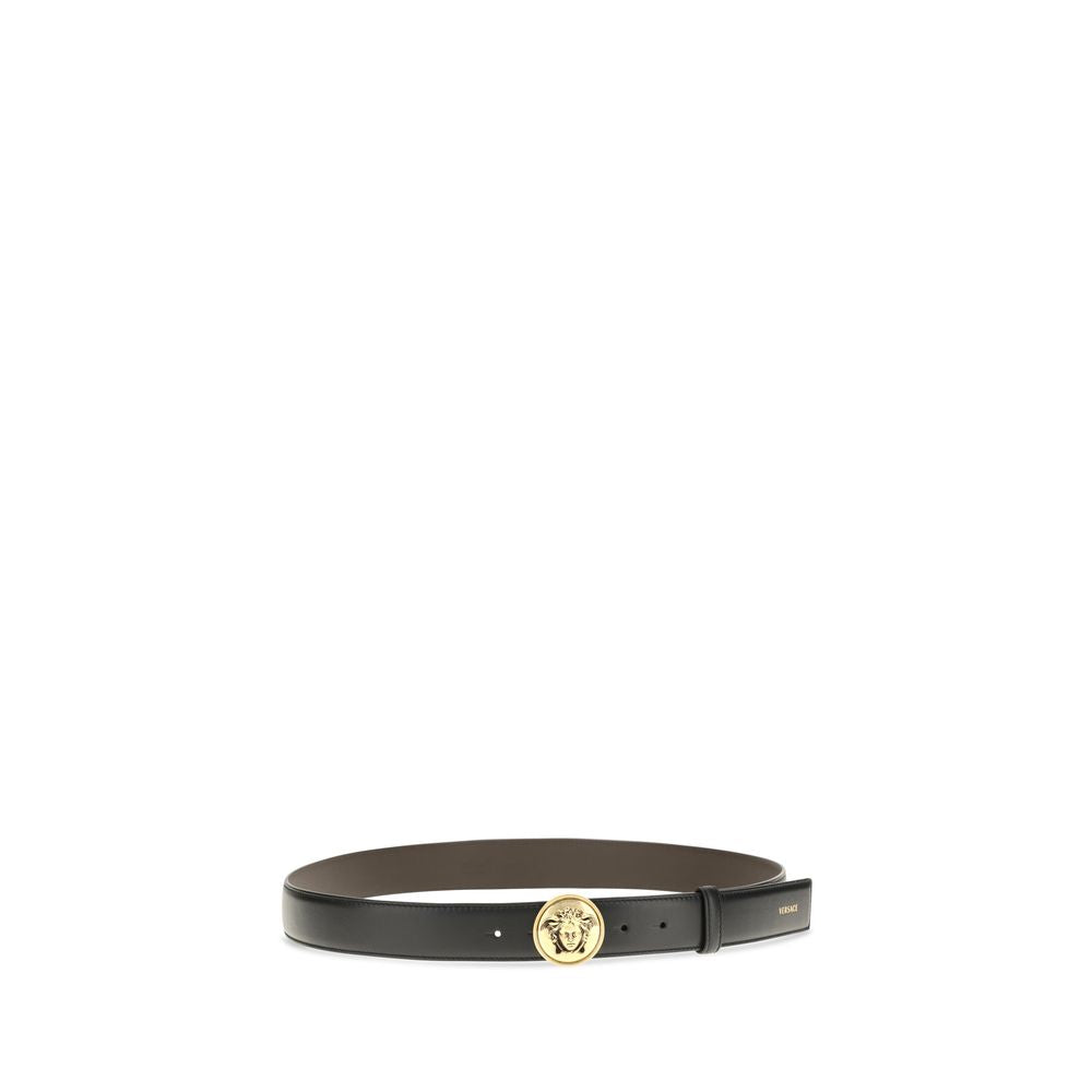 Cintura in pelle con fibbia Medusa