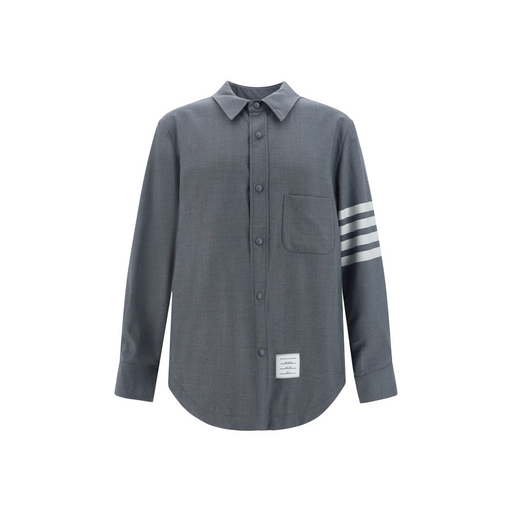 Wool-cotton blend shirt