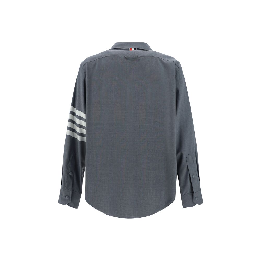 Wool-cotton blend shirt