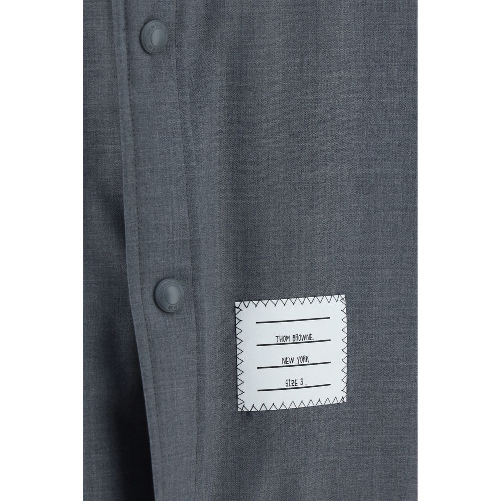 Wool-cotton blend shirt