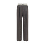 Wool and mohair trousers