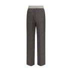 Wool and mohair trousers