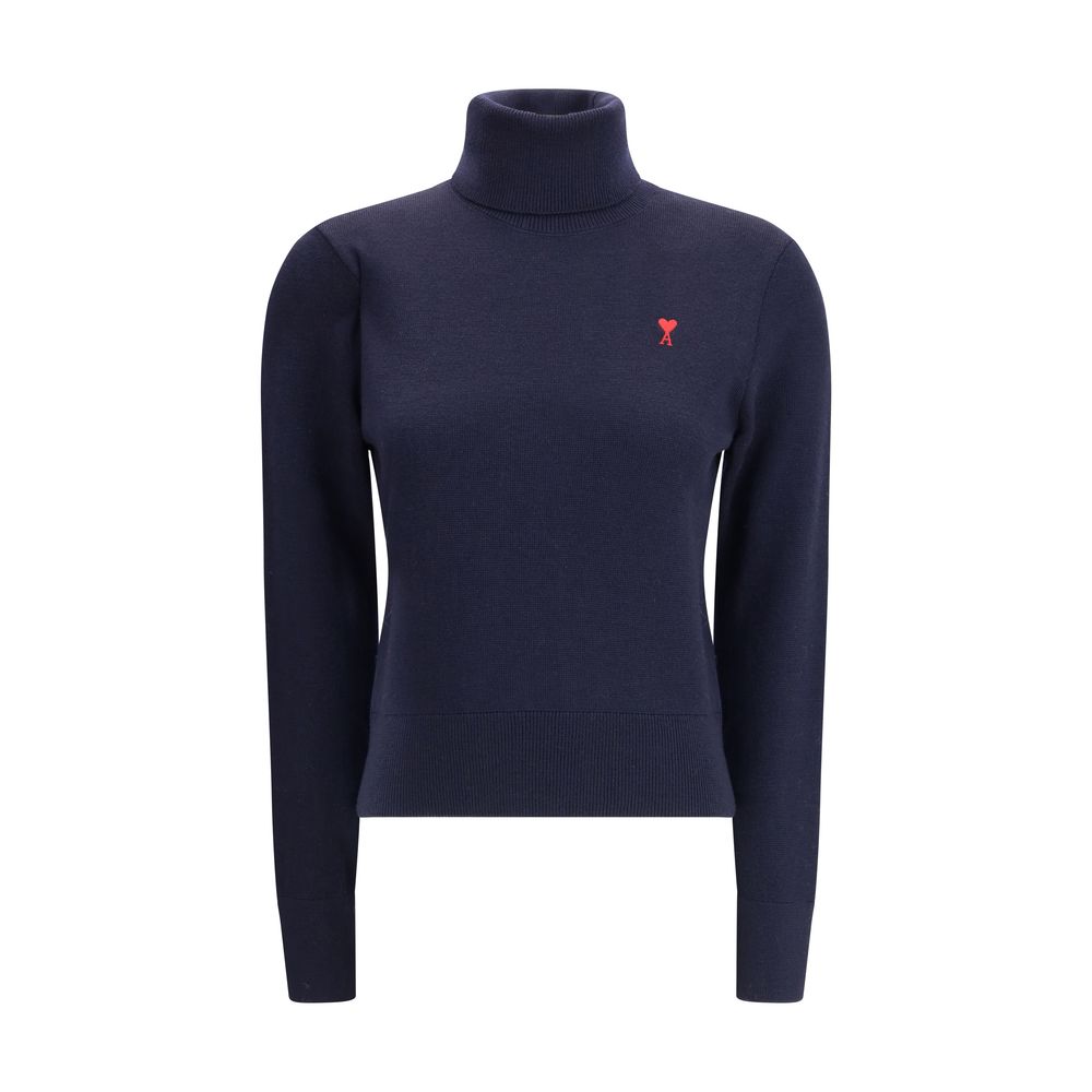 Maglione a collo alto Ami De Coeur in lana Merino