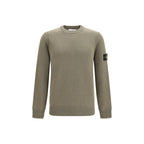Maglione girocollo con patch logo