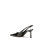 Décolleté slingback in pelle