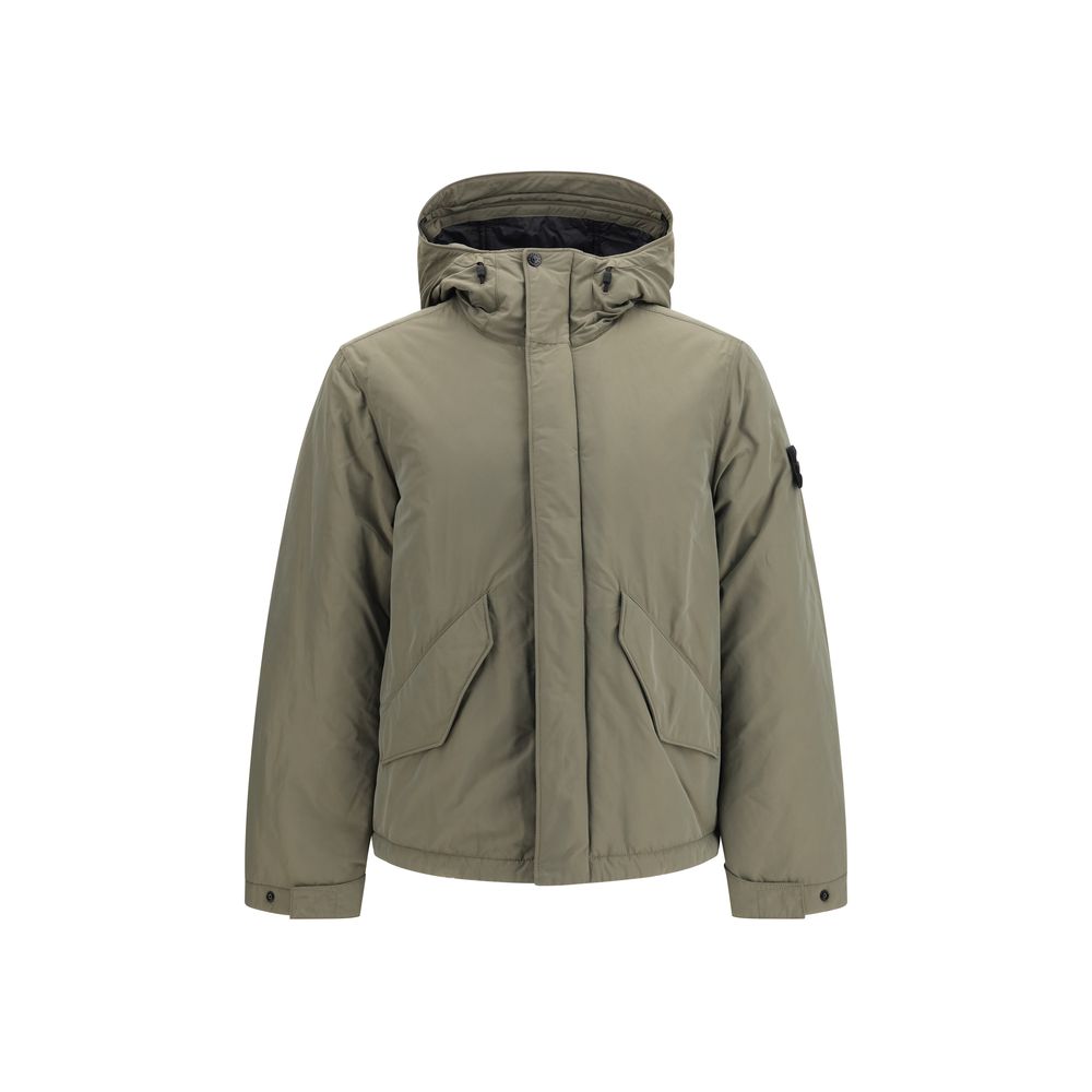 Micro-twill padded jacket