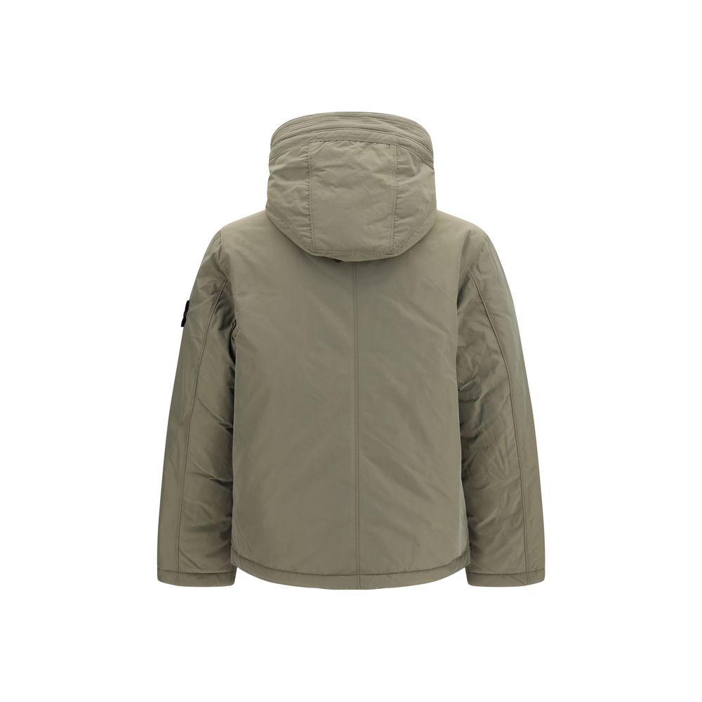 Micro-twill padded jacket