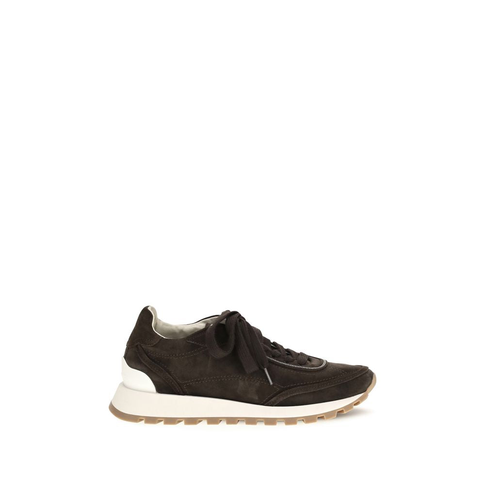 Suede sneakers