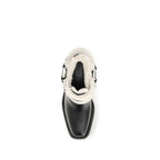 Shearling -detailed biker ankle boots