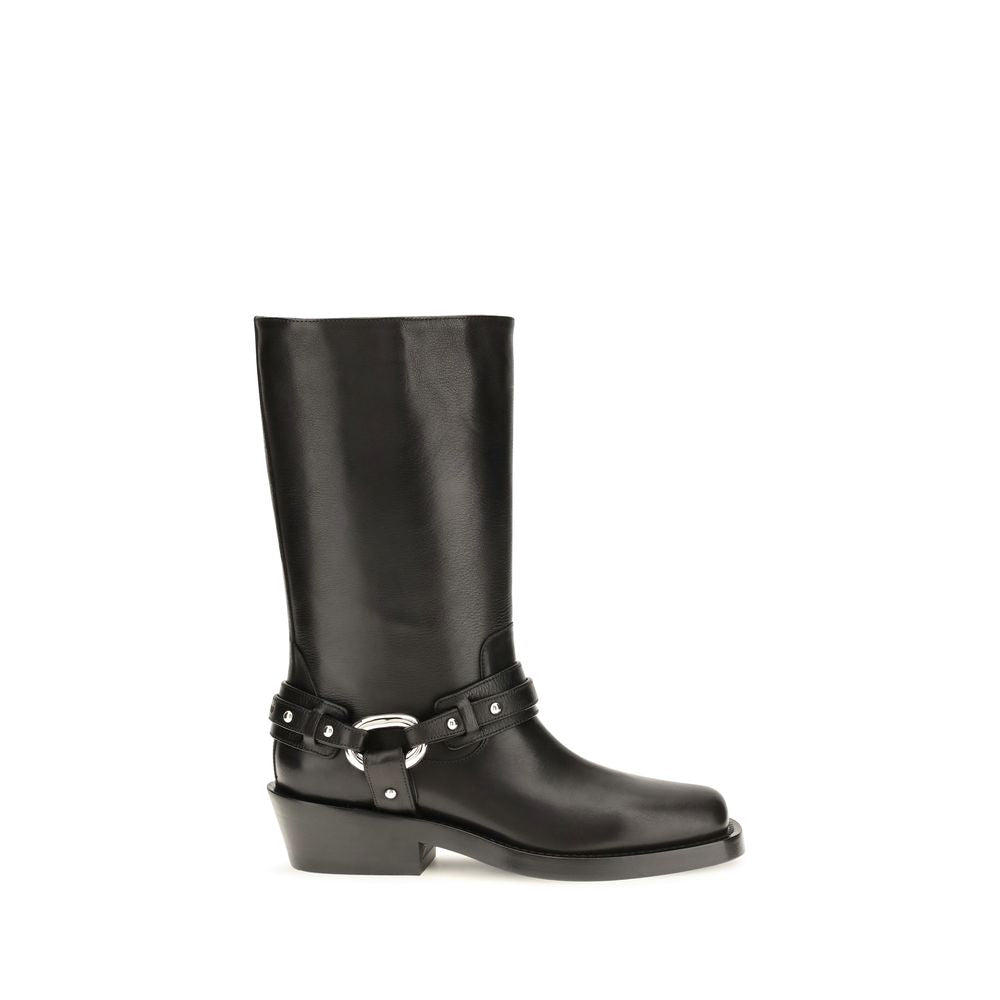 Buckled ankle boots