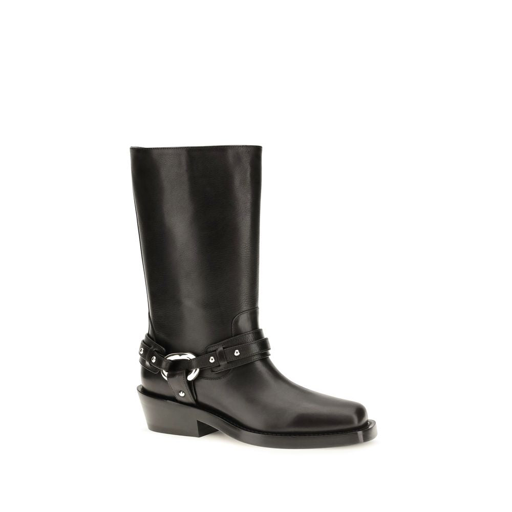 Buckled ankle boots