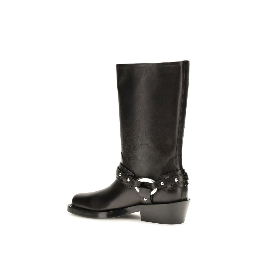Buckled ankle boots