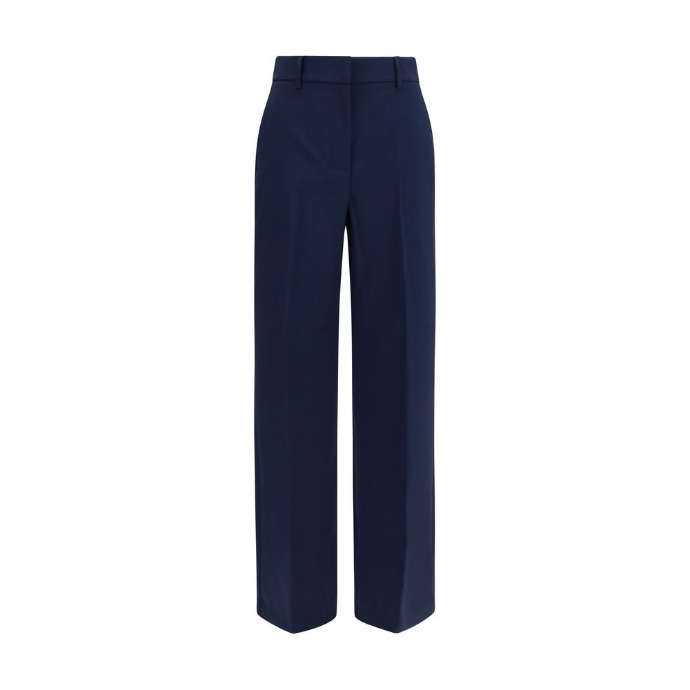 Stretch wool palazzo trousers
