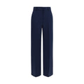 Stretch wool palazzo trousers