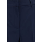 Stretch wool palazzo trousers