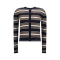 Cardigan a righe in seta