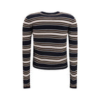 Cardigan a righe in seta