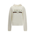 Felpa con cappuccio in jersey di cotone e cashmere
