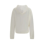 Felpa con cappuccio in jersey di cotone e cashmere