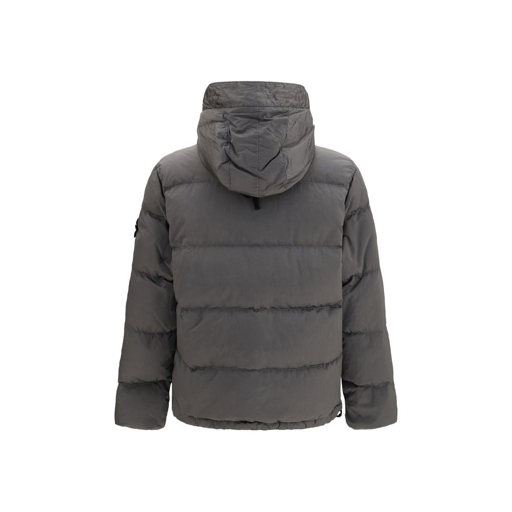 Hooded down jacket