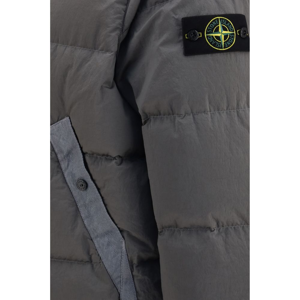 Hooded down jacket