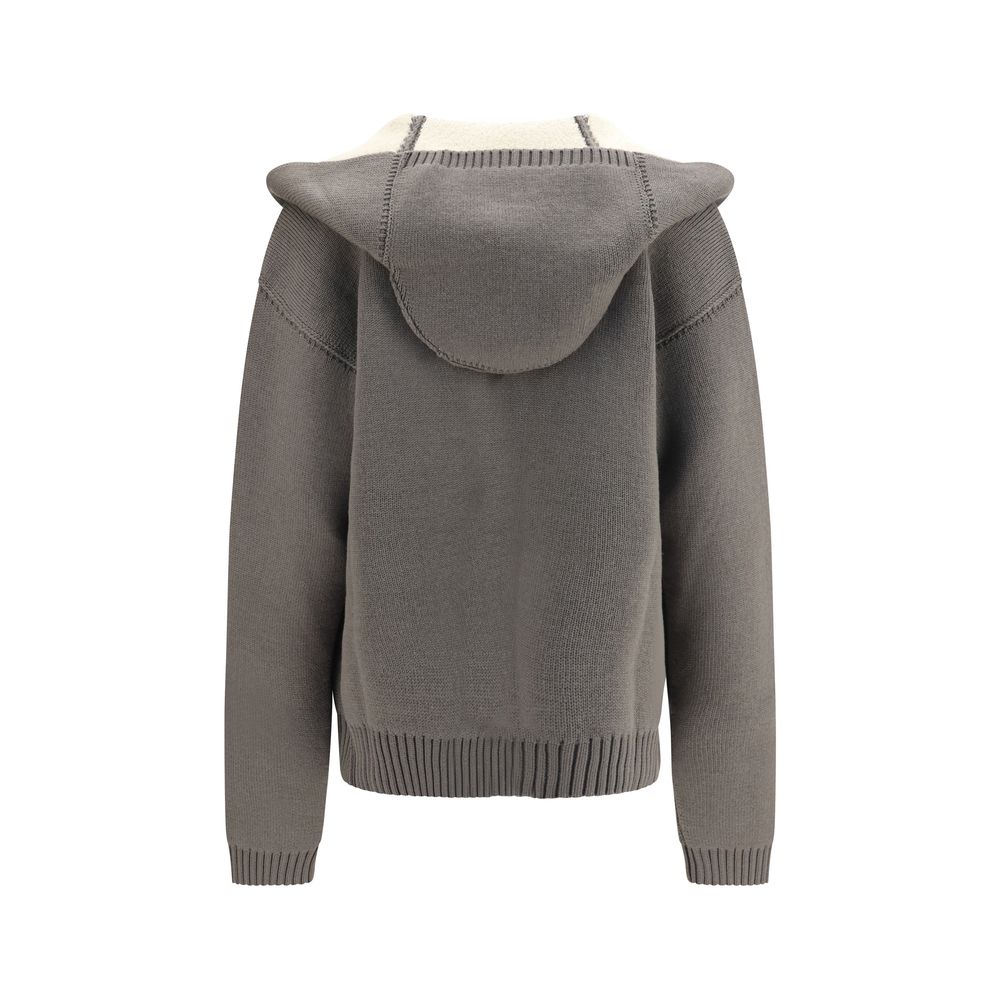 Maglione Hoodie Robe in maglia di lana