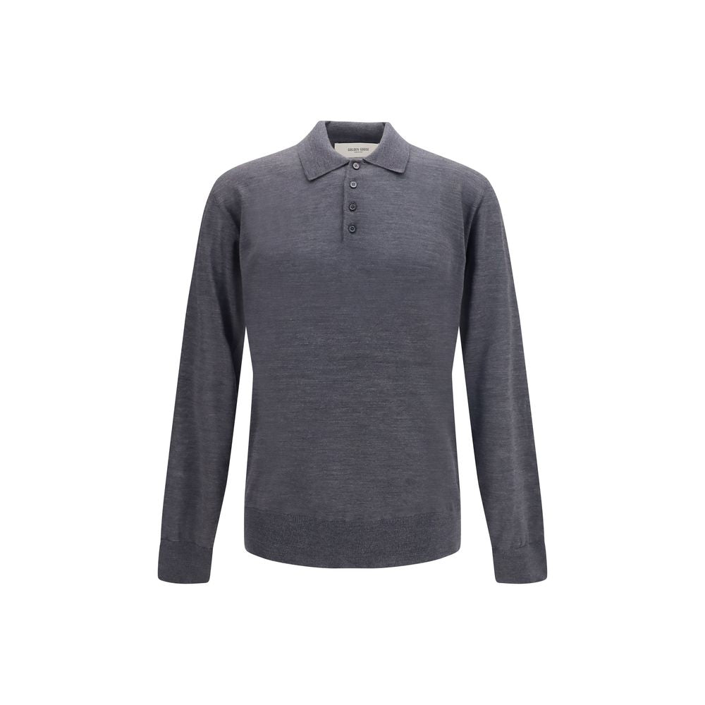 Virgin wool polo shirt